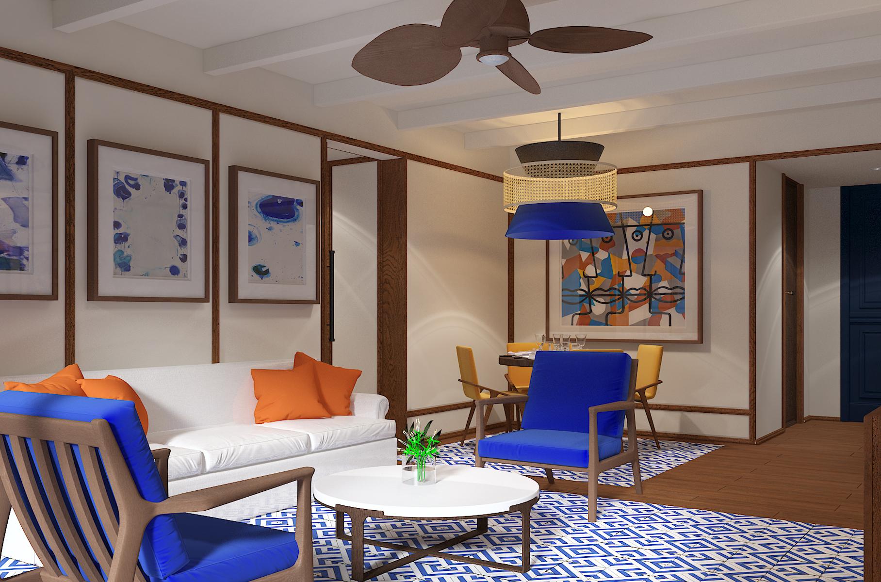 Ocean Coral Spring Resort Spring Rises Extérieur photo A rendering of a suite on the 2010 Disney Magic